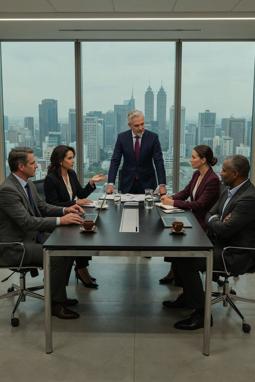 Executivos em reunião